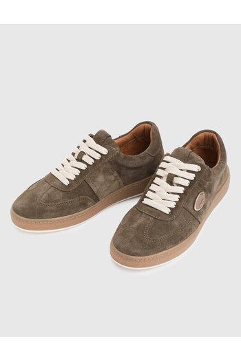 İLVİ Nicoli Genuine Suede Leather Khaki Women's Sports Shoes