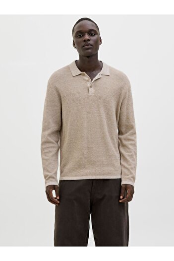 Jack & Jones Gestricktes Polo Einfarbig Gestricktes Polo