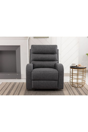 micasa Elegant and Modern Design Manual Recliner Chair with Side Pocket