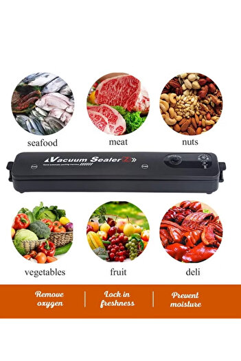 Primo Plus Air Suction And Vacuum Device For Food Preservation With Thermal Sealing- Without Bags