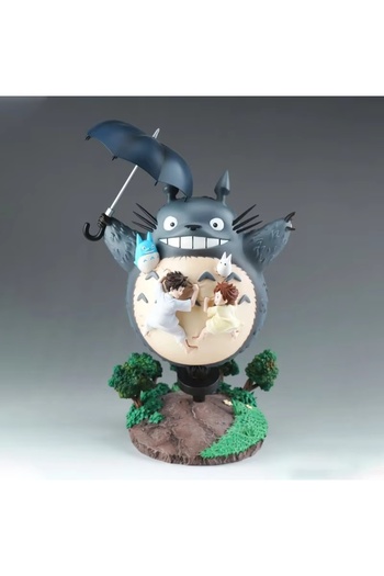 BANDAI A 19Cm Hayao Miyazaki Animel Peripheral Desktop Ornaments Two-dimensional Statue Model Cute .
