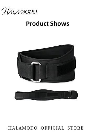 HALAMODO Wide Weightlifting Belt Gym Bodybuilding Fitness Belt Barbell Powerlifting Training Waist Trainer