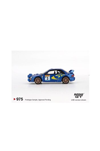 mini gt 975 Subaru Impreza Wrc98 1998 Rally Monte-Carlo 3Rd Place # 3 1/64 Scale Model Car
