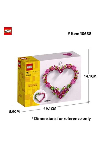 Choice 40638 LEGO 40638 Heart Ornament Building Toy Set - Gift for Valentines Day for Kids - Display on Th