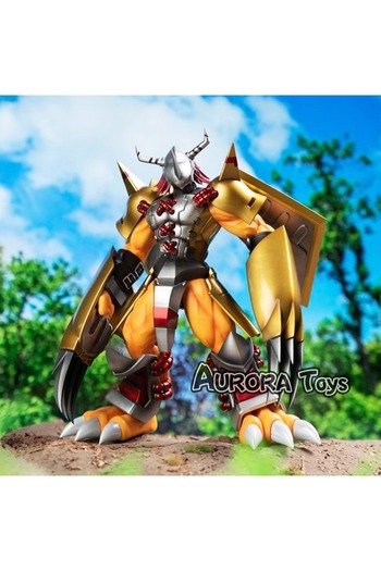 BANDAI A 8.26in/21cm Anime Digimon Adventure Figure War Greymon Figure PVC Collection Model Toys Gifts