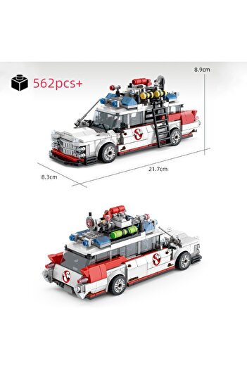 Choice مجموعة مكعبات بناء سيارة سباق تقنية MOC بدون صندوق أخضر من Creative Assembly GHOSTBUSTERS ECTO-1