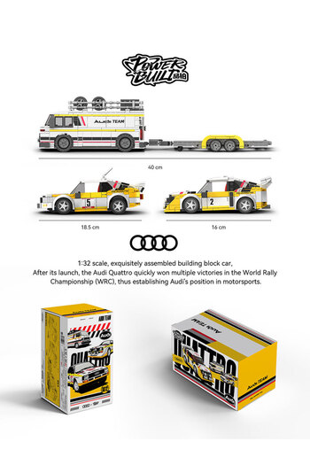 Choice Original box PB8812 WRC Team 1:32 Building Blocks MOC Kit 3-in-1 Speed Racing Cars S1 Technical Truc