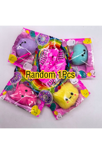 Miniso Random 1Pcs Fluffie Stuffies Blind Box Toys Minis Squishy Popcorn Donut Soft and Squishy Tactile Pla