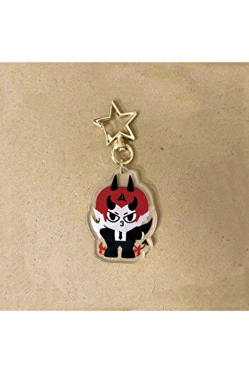 Choice A GMMTV PerthSanta Cosplay Key Chain Alloy Star Keyring Acrylic Pendant Alloy Keychain