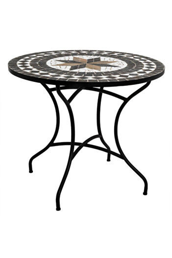 Atmosphera Kipos Round Mosaic Designed Dining Table