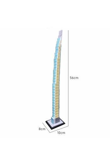 Choice Paper manual 634PCS MOC New York West 57th Street 1:800 Scale Model City Street View Skyscraper Buil