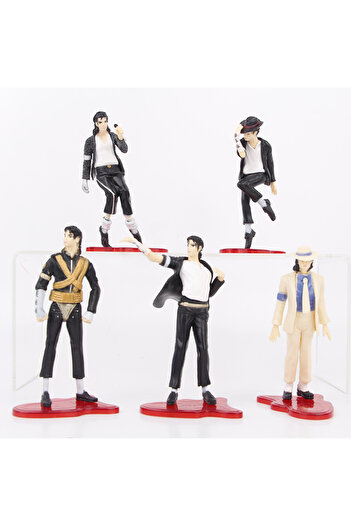 BANDAI no box 5pcs Jackson 5pcs/set Michael Jackson Superstar Spacewalk Cartoon Anime Figure Toys Collectio