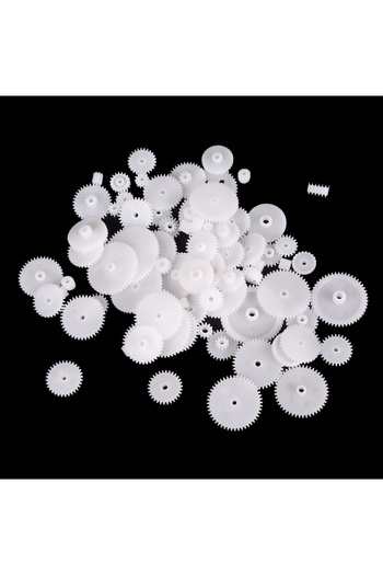 Choice One Size 58Pcs 58 styles Plastic All Module 05 Robot Parts Reduction Gear Bag Toothed Wheels WSFS Ge