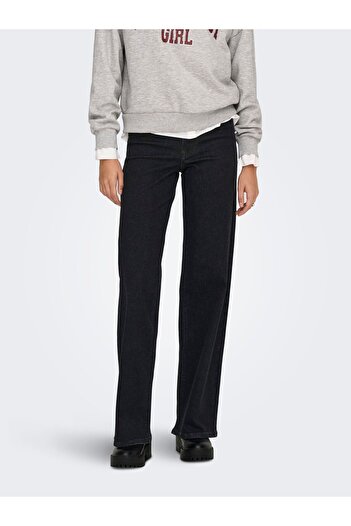 ONLY Jeans mit weitem Bein ONLMADISON Hohe Taille Weiter Beinschnitt Jeans