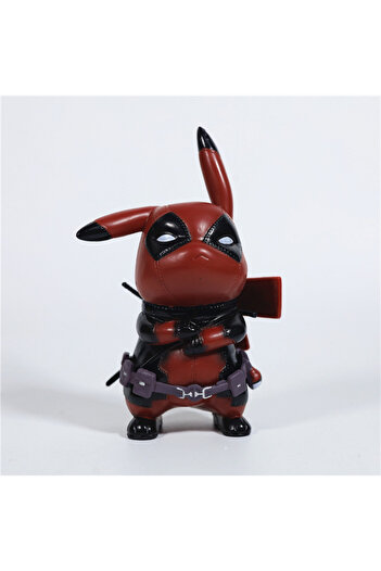 BANDAI no box 1 Pokemon Pikachu as X-men Deadpool Cute Figure Model Dolls Toys About 10 cm