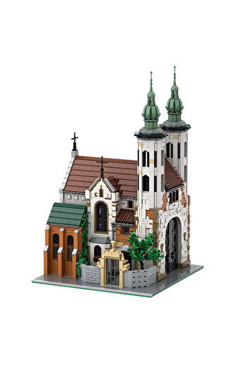 Choice 3039PCS With Box 3039PCS Medieval Church Castle Buildings Sets Model MOC-124447 Creative Street View