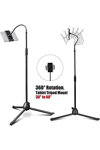 Primo Plus Adjustable 360° Tripod Mobile Tablet Stand Universal Holder For Phone And Tablet 3.5-12.5 Inch
