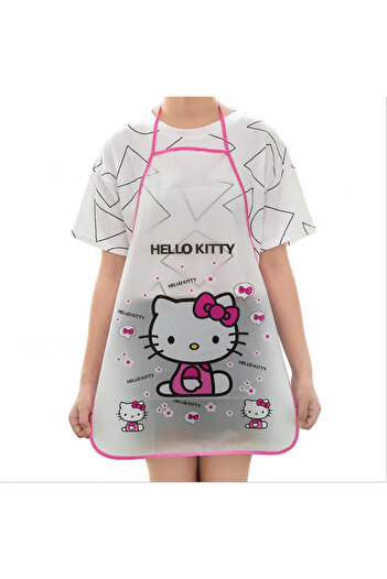 Miniso 70X50CM WHITE Sanrio Apron Hello Kitty Korean Fashion Kitchen Cute Waterproof Ladies Cartoon Simple