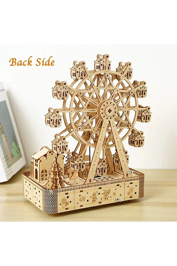 Choice ferris wheel Ferris Wheel Hands Craft DIY 3D Wooden Puzzle Instrument Assembly Building Model Kit Br
