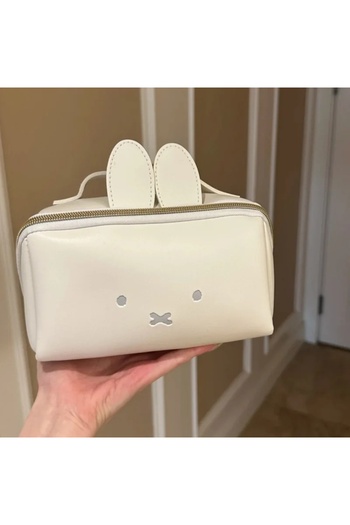 Choice 1 Cartoon Kawaii Miffy Rabbit Cosmetic Bag Handbag Portable Washing Bags Multifunctional Storage St.