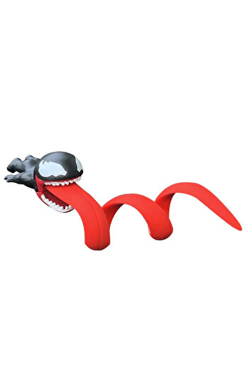 Miniso Venom Cartoon Venom Character Motorcycles Handle Mini Q-version Decoration Action Figure Doll PVC Mo