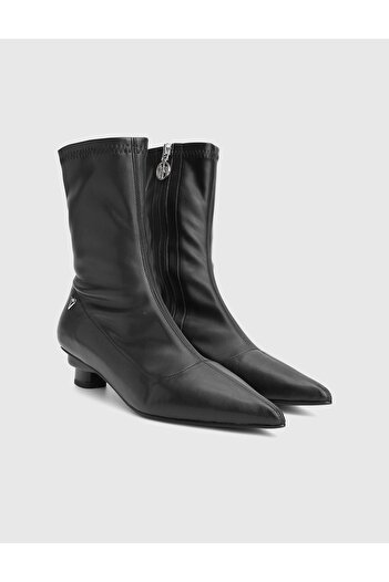 İLVİ Vasanta Genuine Stretch Leather Women's Heeled Boots