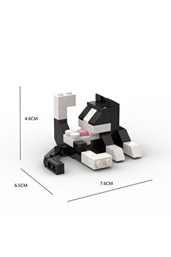 Choice cat Animal Series 62Pcs MOC Bricks Cat Figires DIY Building Blocks Kids Education Toys For Children