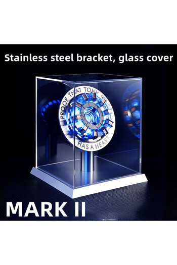 Choice3 MK2 SET Avenger Iron Man Mk1 Arc Reactor Tony Stark Heart Of Mark Figure Led Light Model Superhero 1