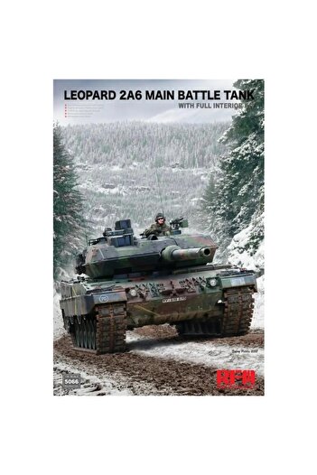 Choice دبابة القتال الرئيسية الألمانية الحديثة من طراز RyeField RM5066 بمقياس 1/35 Leopard 2A6 ذات الهيكل الداخلي الكامل...