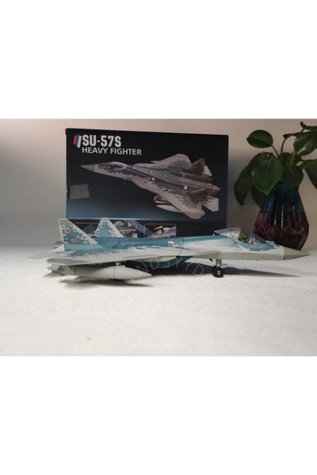 Choice SU57 Diecast ABS 1/100 Scale Russian Su 57 SU57 Fighter Airplane Aircraft Model Su-57 Plane Model To