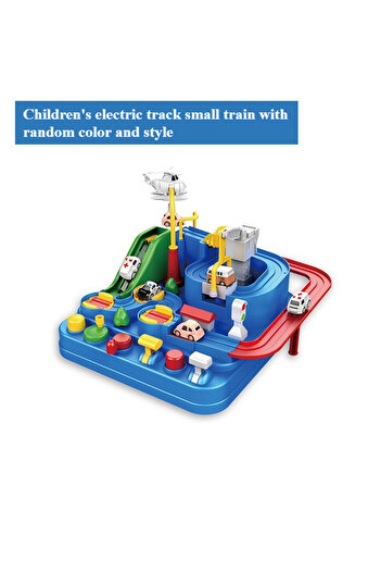 Choice black Children's Electric Rail Car Challenge Adventure Small Train Rail Car Parking Lot Inertial Sli