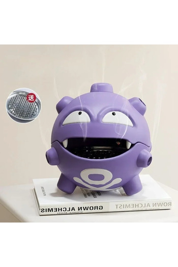 Miniso about 19x20cm Weezing Cartoon Pokemon Weezing Mosquito Coil Tray Anime Indoor Incense Holders Bedroo