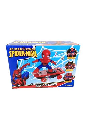 Choice zhi zhu xia hua ban New The Avengers Spiderman Automatic Flip Rotation Skateboard Acousto-optic Car