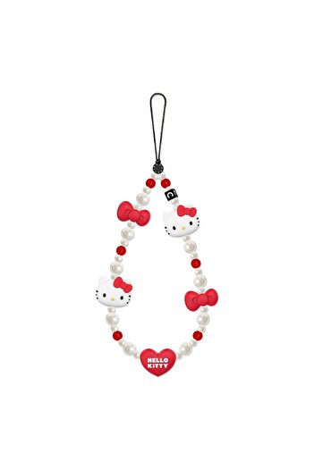 Miniso KT New Cute Hello Kitty Cat Phone Chain Beaded Chain Jewelry Hanging Rope Women's Cute Cartoon Kitty