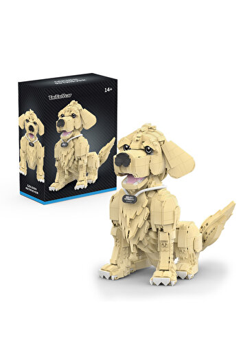 Choice With Original Box 1754PCS Golden Retriever Building Blocks Model Toys Animals Pets DIY Assembly Dog