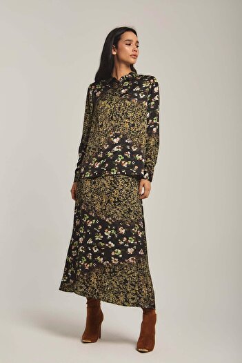 DALYDRESS Floral Midi Skirt