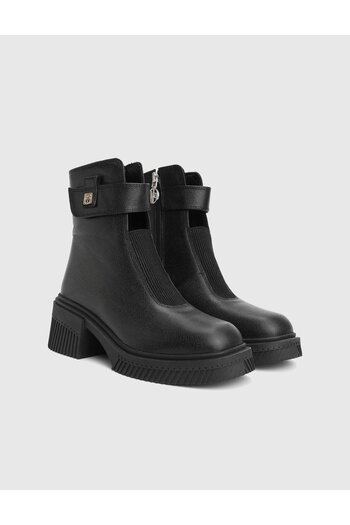 İLVİ Mussy Genuine Leather Black Women's Boots