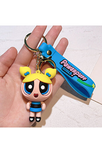 Wolawood Powerpuff Girls Girls & Trinket Decor Hanging Keychain Bag Ornament & Megaboy Gift Accessory