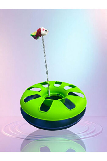 chittoshop Cat Toy – Intelligence Game with Rotating Ball & Spring Mouse