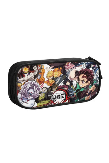 BANDAI GMZL-BIDAI-4 nime Demon Slayer Kimetsu no Yaiba Pencil Pen Case Stationery Bag Pouch Holder Box Orga
