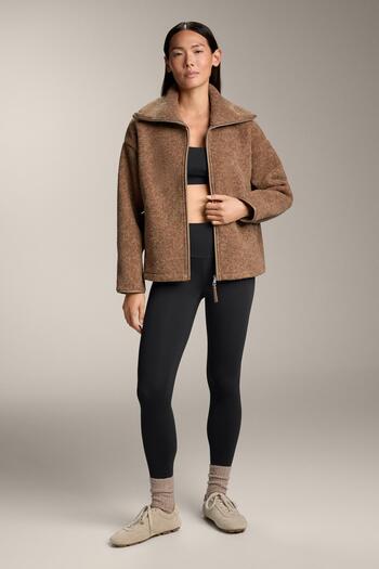 Oysho Boxy faux-shearling jacket