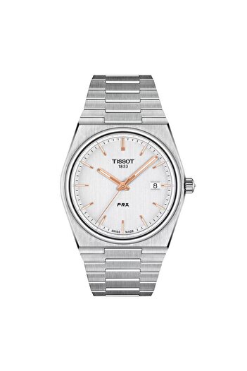 TISSOT PRX 40mm Quartz White Dial Stainless Steel Men's Watch T137.410.11.031.00