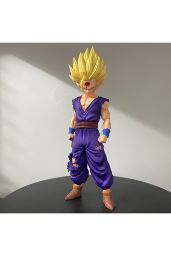 BANDAI 29cm Gohan ​​29cm Dragon Ball Super Saiyan 2 Gohan Standing Pose Anime Figure Collectible Statue Des