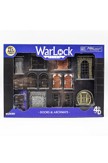 Choice XW16503 Wizkids Warlock Tiles Kitchen Doors & Archways Tavern Action Figures Warlock Fort Model Desk