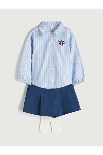 LC Waikiki Lcw Kidsblue Girl's Suit 3-Piece