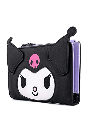 Choice 12cm Wallet New Sanrio Kuromi Loungefly Wallet Clutch Purse Women'S Purse Card Bag Double Fold Coin