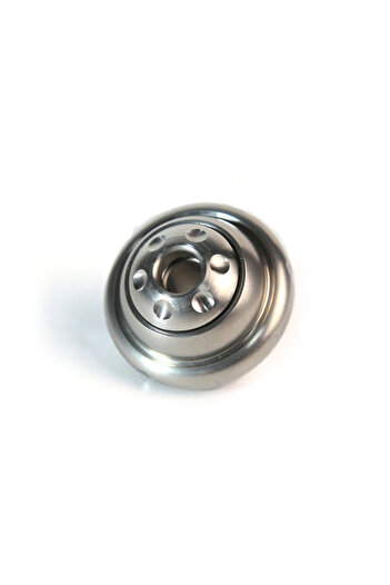 Choice Stainless UFO Shape Knife Drop Fingertip Gyro Pendant Adult Fidget Toy Paracord Rope Decompression T