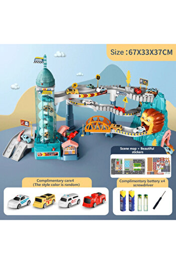 Choice 4 Cars Lion Theme Car Track For Children Diecasts Holiday Gifts Birthday Hot Wheels Kids Educational