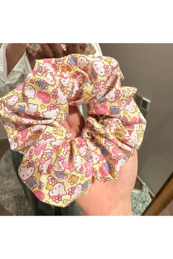 Miniso A Sanrio Hello Kitty Hair Rope Cute Anime Cartoon KT Cat Girls Hair Band Rubber Band Fashion Hair A.