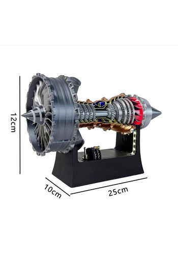 Choice 25CM TR-900 High Precision Simulation Turbofan Engine Model Toys Aviation Fan Collectibles Stat...